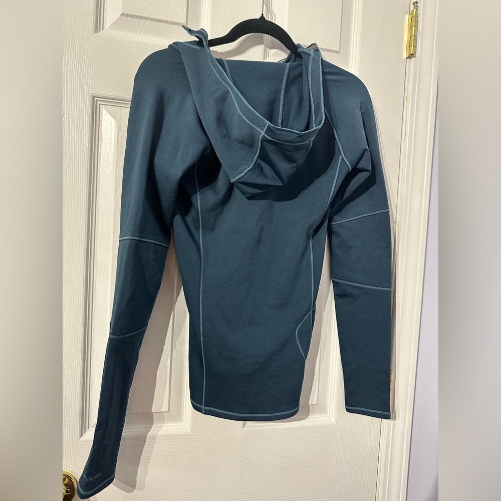 Columbia Women’s Teal Hooded Quarter Zip Jacket (XS) - Picture 12 of 15